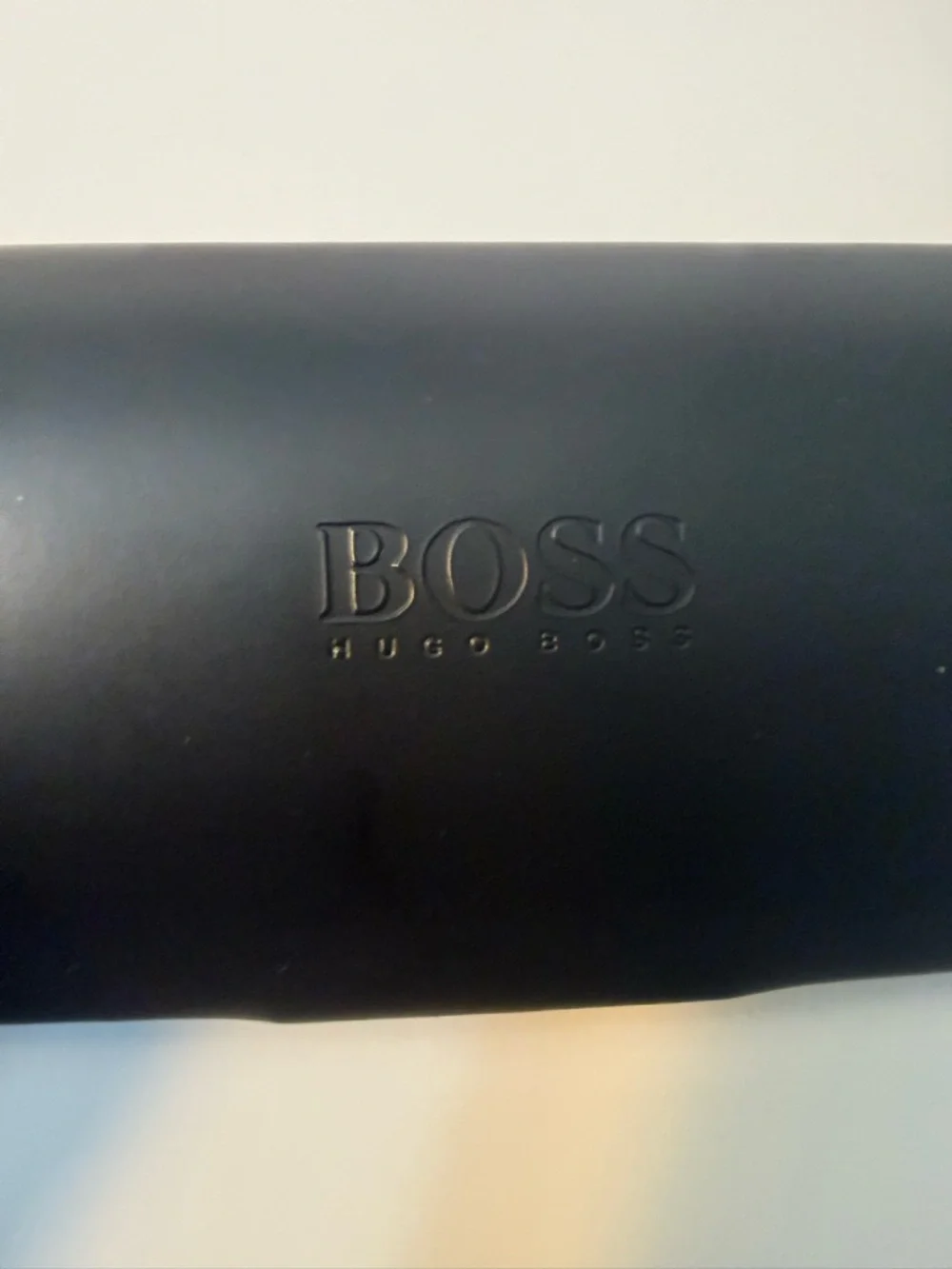 Boss Black Sunglasses Case with Soft Pouch